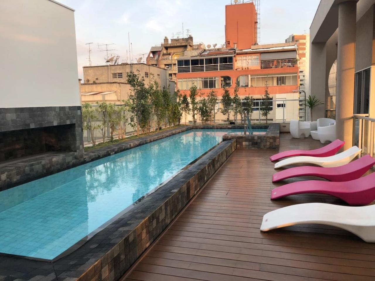 Moderno Apto Com Piscina Rua Augusta E Frei Caneca Сан-Паулу Екстер'єр фото